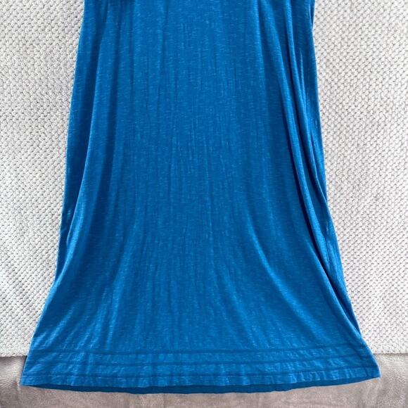Toad&Co Dress Womens XL Blue Stretch Long Island Maxi Drop Waist Scoop Neck - Picture 7 of 15